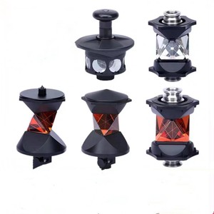total station 360 surveying monitor prism lens reflect coating reflect prism L-bar pyramid corner